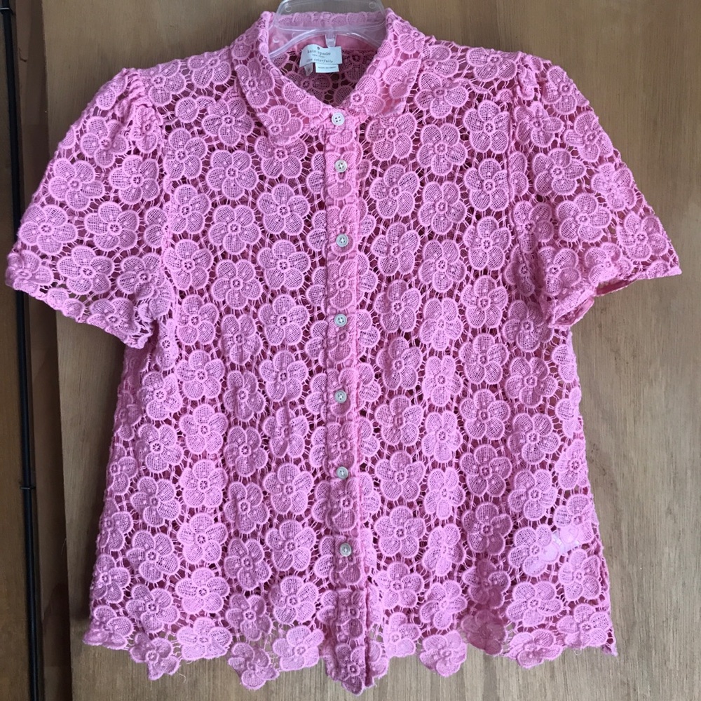 Kate Spade Bloom Floral Lace Top